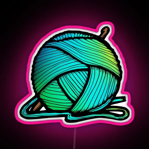 Ombre Yarn RGB Neon Sign