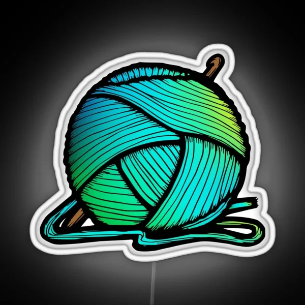 Ombre Yarn RGB Neon Sign