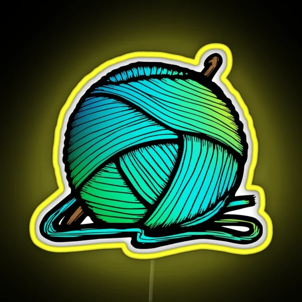 Ombre Yarn RGB Neon Sign