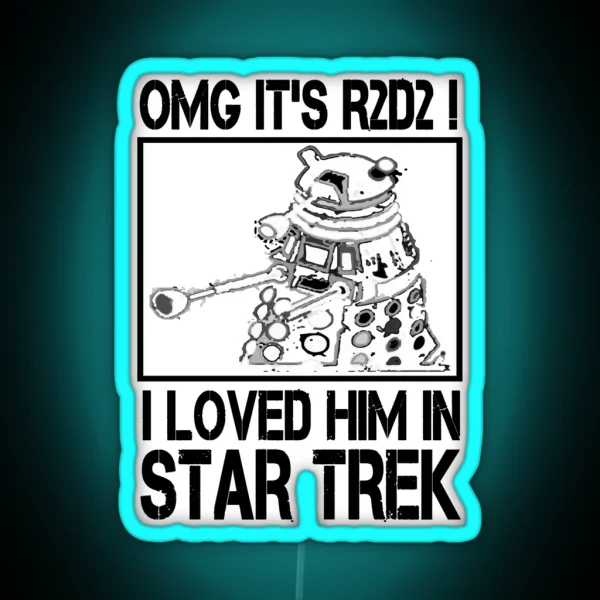 OMG It S R2D2 Led Dr Who Funny Led RGB Neon Sign