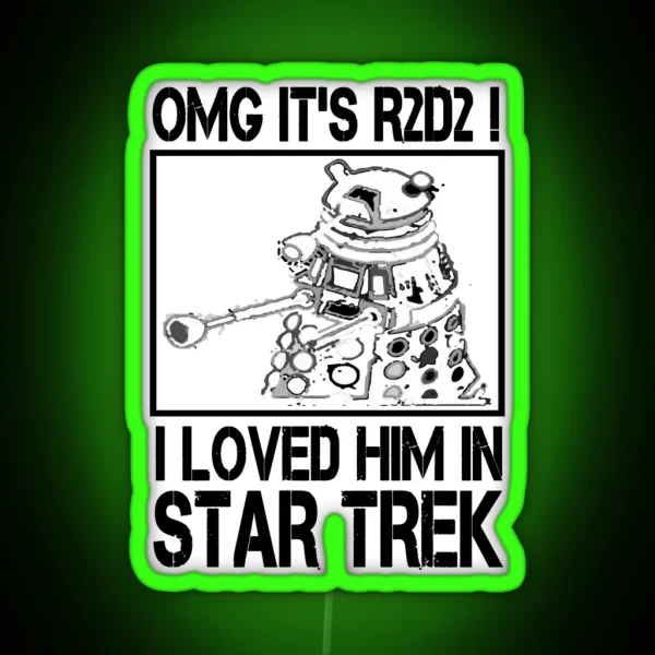 OMG It S R2D2 Led Dr Who Funny Led RGB Neon Sign