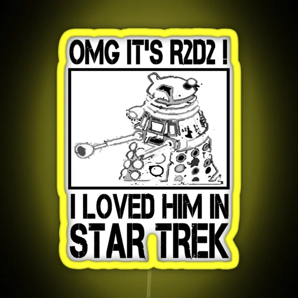 OMG It S R2D2 Led Dr Who Funny Led RGB Neon Sign