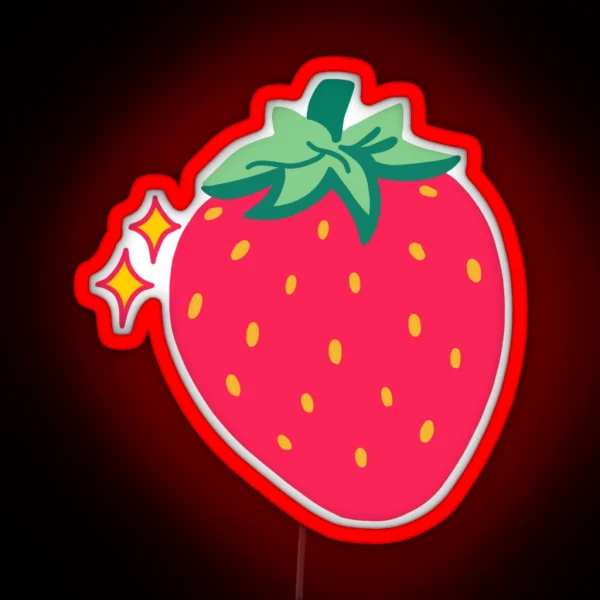 OMIGHTY Strawberry Print RGB Neon Sign