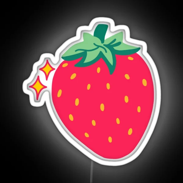 OMIGHTY Strawberry Print RGB Neon Sign