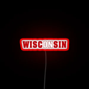 On Wisconsin RGB Neon Sign