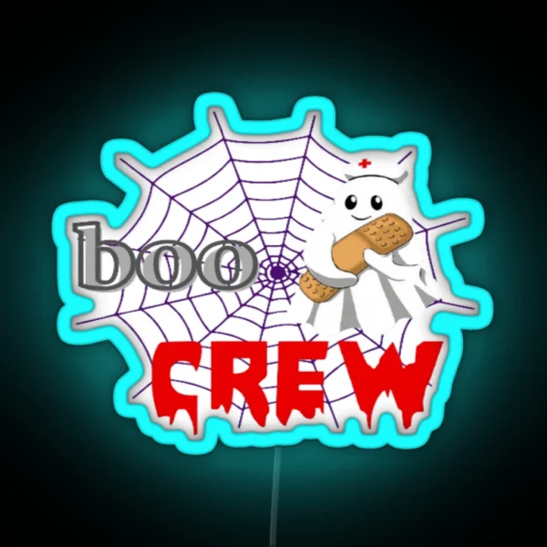 Oncology Nurse Boo Crew RGB Neon Sign