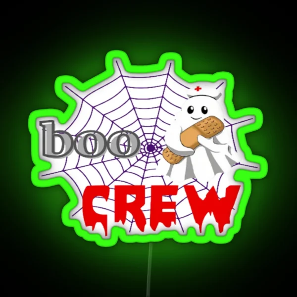 Oncology Nurse Boo Crew RGB Neon Sign