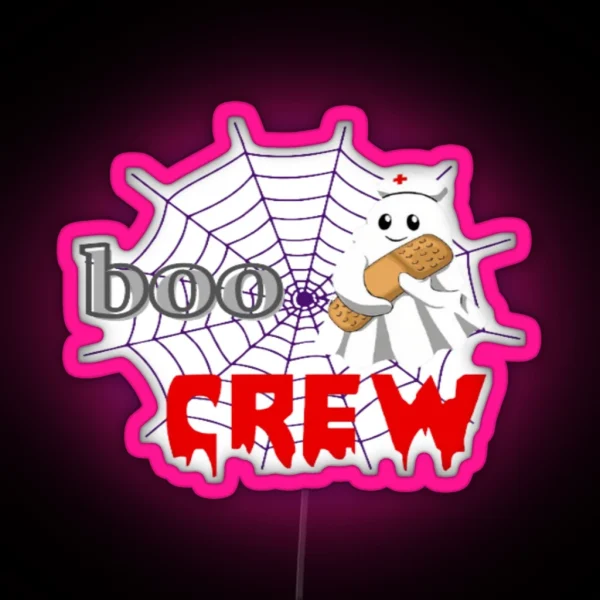 Oncology Nurse Boo Crew RGB Neon Sign