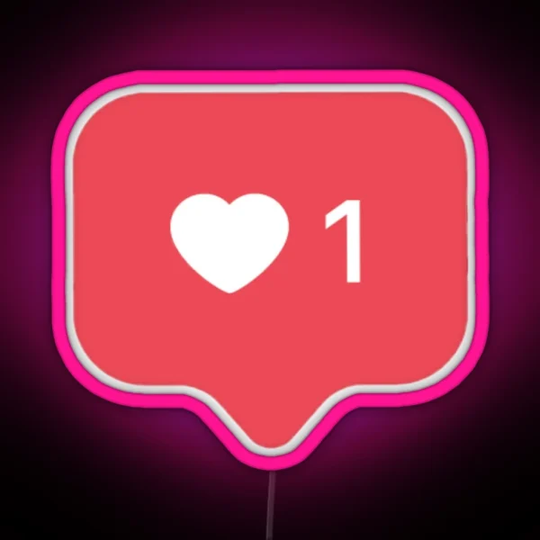 One 1 Love Social Media Instagram RGB Neon Sign