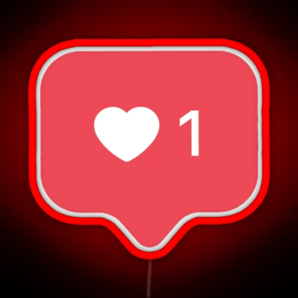 One 1 Love Social Media Instagram RGB Neon Sign