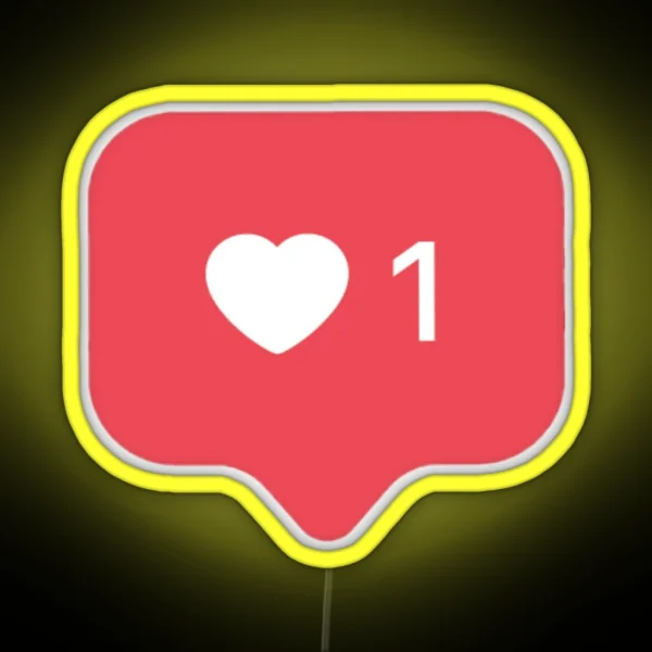 One 1 Love Social Media Instagram RGB Neon Sign