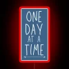 Motivational daily reminder to stay sober one day at a time