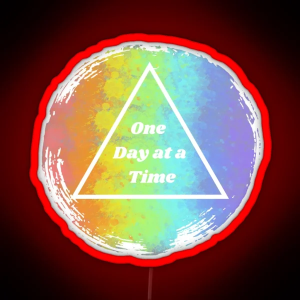 One Day At A Time RGB Neon Sign