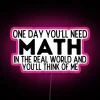RGB Neon Sign for Humorous Home Decor with Math Jokes