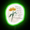 Vibrant Blooming Home Decor Neon Sign with Color-Changing LED Effect