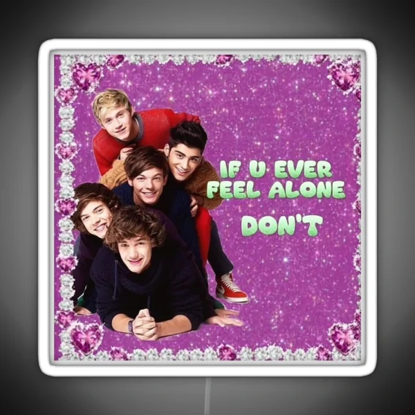 One Direction Cute Style Funny Design RGB Neon Sign