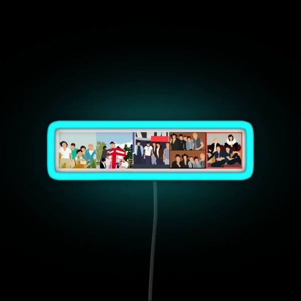 One Direction Discography 2011 2015 RGB Neon Sign