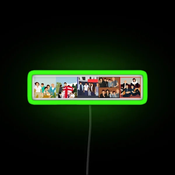 One Direction Discography 2011 2015 RGB Neon Sign