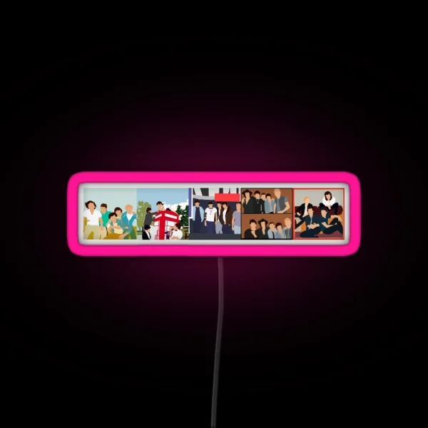 One Direction Discography 2011 2015 RGB Neon Sign