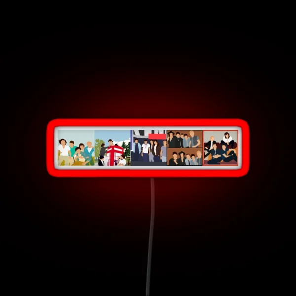 One Direction Discography 2011 2015 RGB Neon Sign