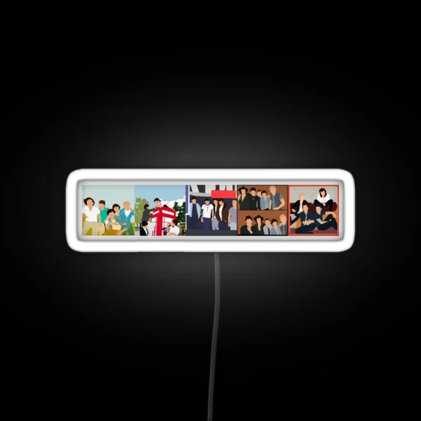 One Direction Discography 2011 2015 RGB Neon Sign