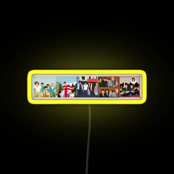 One Direction Discography 2011 2015 RGB Neon Sign