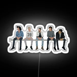 One Direction Four Portraits RGB Neon Sign