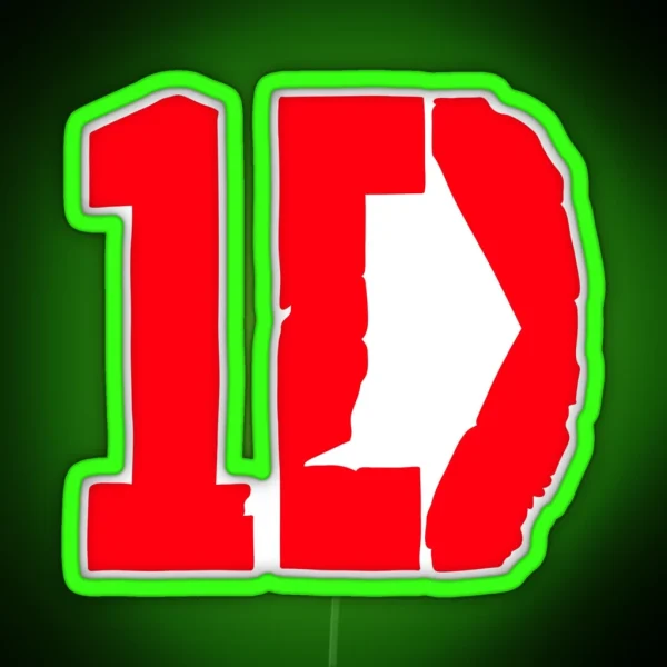 One Direction Logo RGB Neon Sign