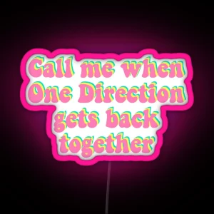 One Direction Reunion RGB Neon Sign