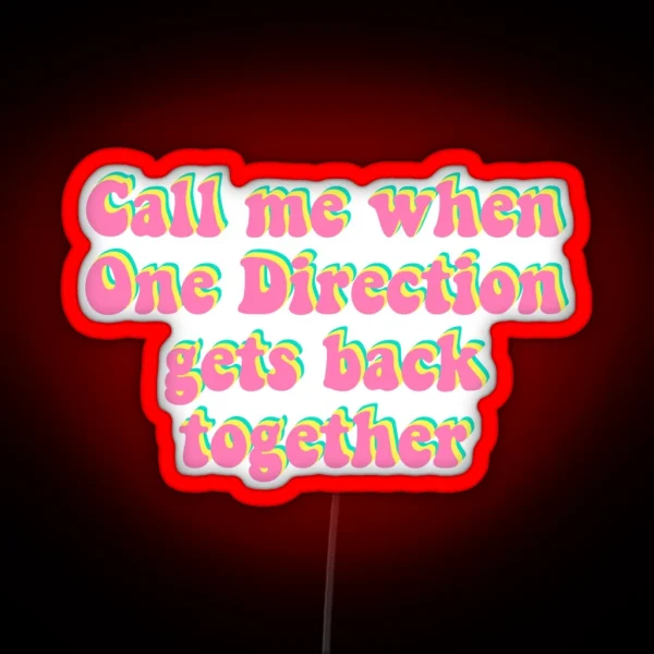 One Direction Reunion RGB Neon Sign