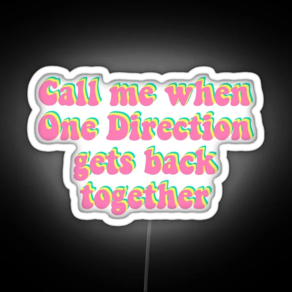 One Direction Reunion RGB Neon Sign