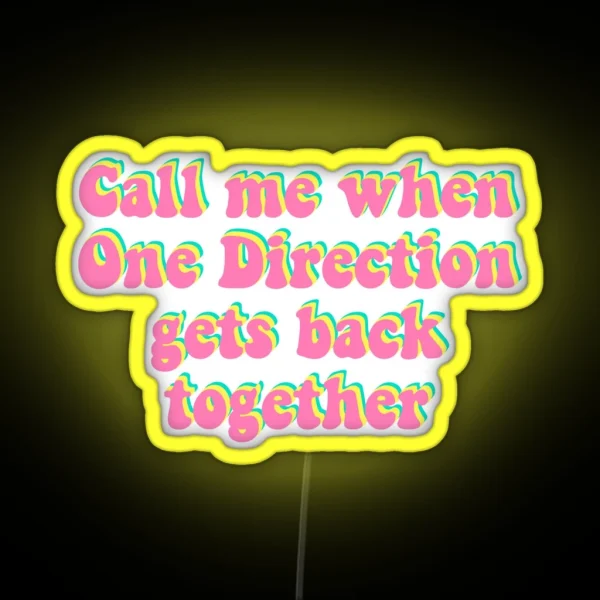 One Direction Reunion RGB Neon Sign