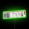 One Direction fans' take me home luggage tag neon decor
