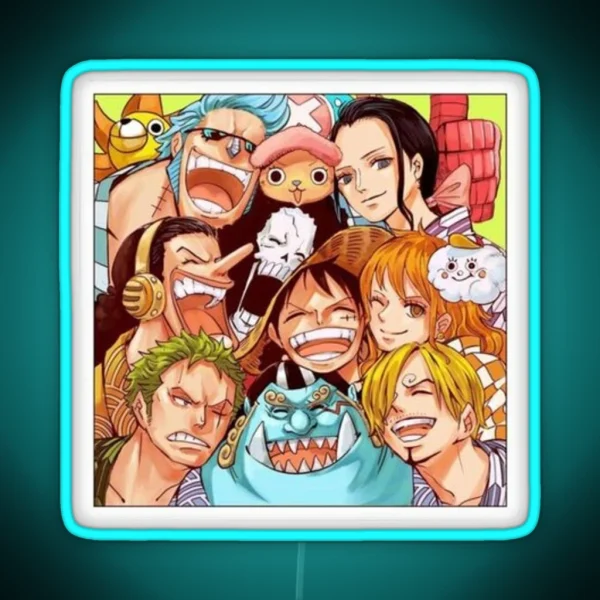 ONE PIECE Led MONKEY D LUFFY Led ACE Led SANJI Led RGB Neon Sign