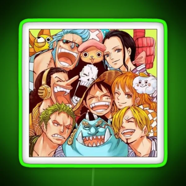 ONE PIECE Led MONKEY D LUFFY Led ACE Led SANJI Led RGB Neon Sign