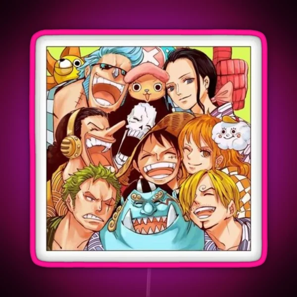 ONE PIECE Led MONKEY D LUFFY Led ACE Led SANJI Led RGB Neon Sign