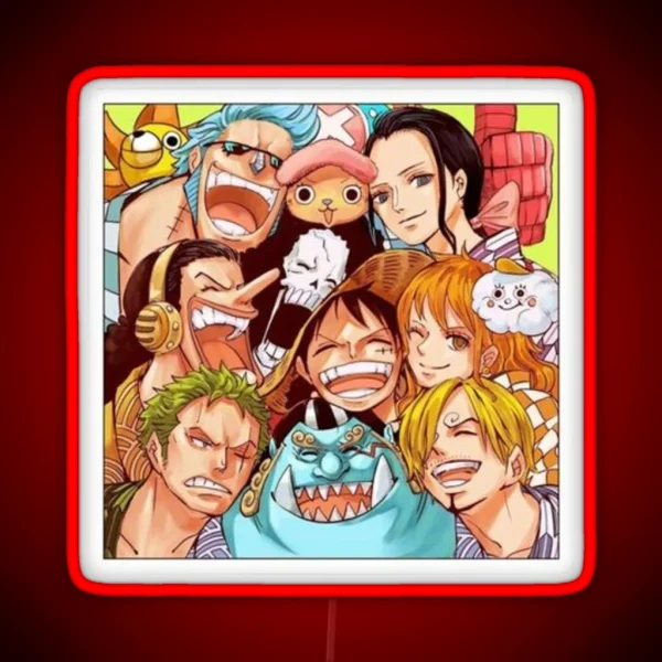 ONE PIECE Led MONKEY D LUFFY Led ACE Led SANJI Led RGB Neon Sign