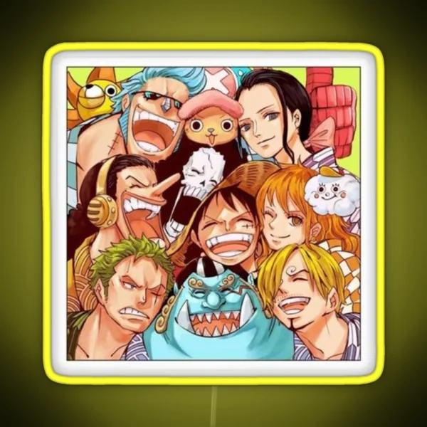 ONE PIECE Led MONKEY D LUFFY Led ACE Led SANJI Led RGB Neon Sign