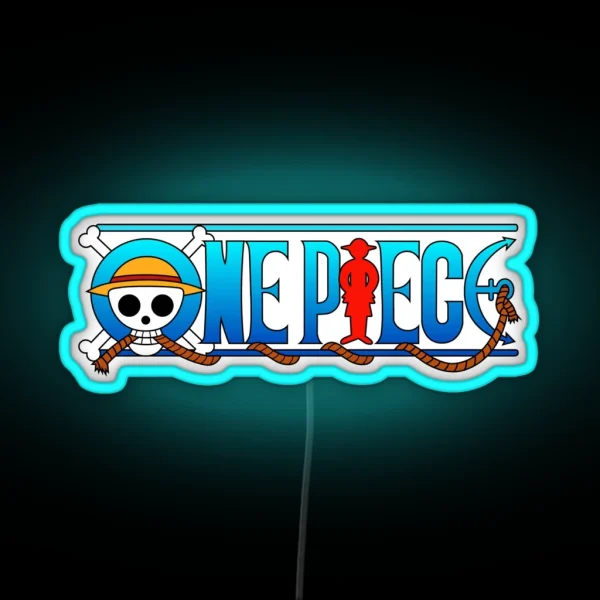 One Piece Logo RGB Neon Sign