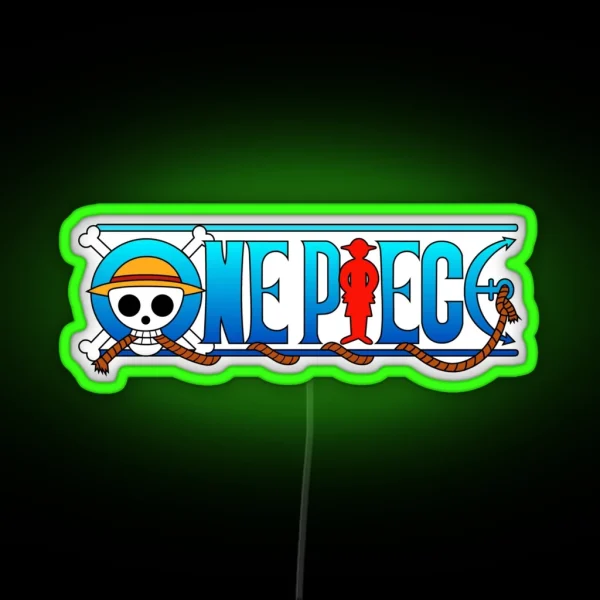 One Piece Logo RGB Neon Sign