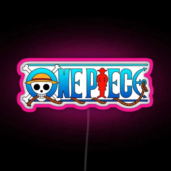 One Piece Logo RGB Neon Sign