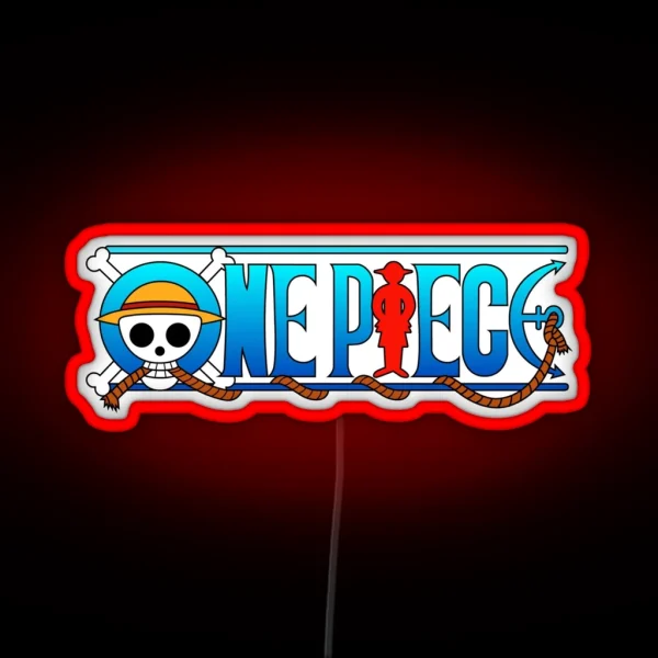 One Piece Logo RGB Neon Sign