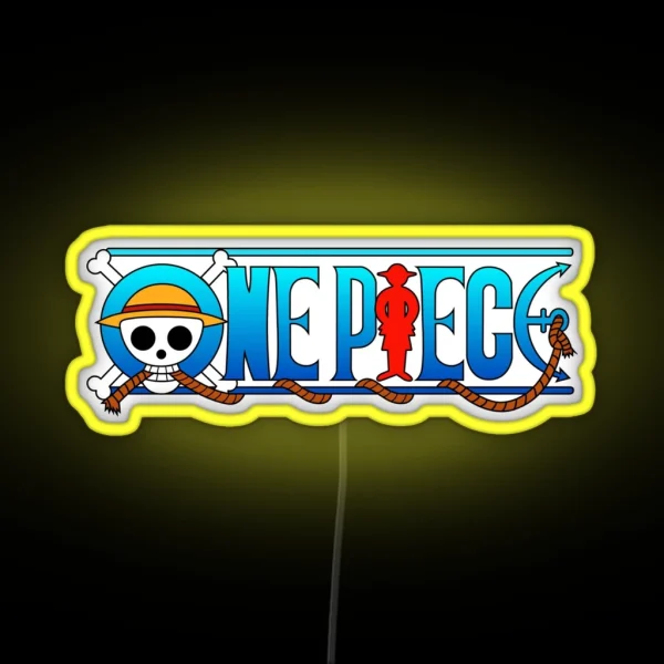 One Piece Logo RGB Neon Sign
