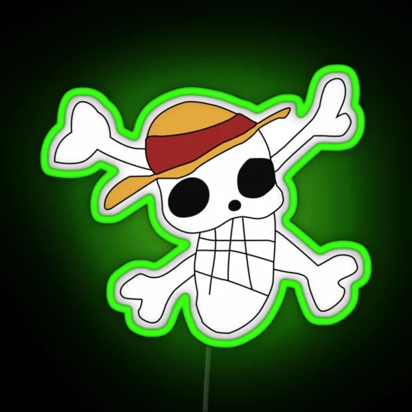 One Piece Logo That Luffy Draw RGB Neon Sign
