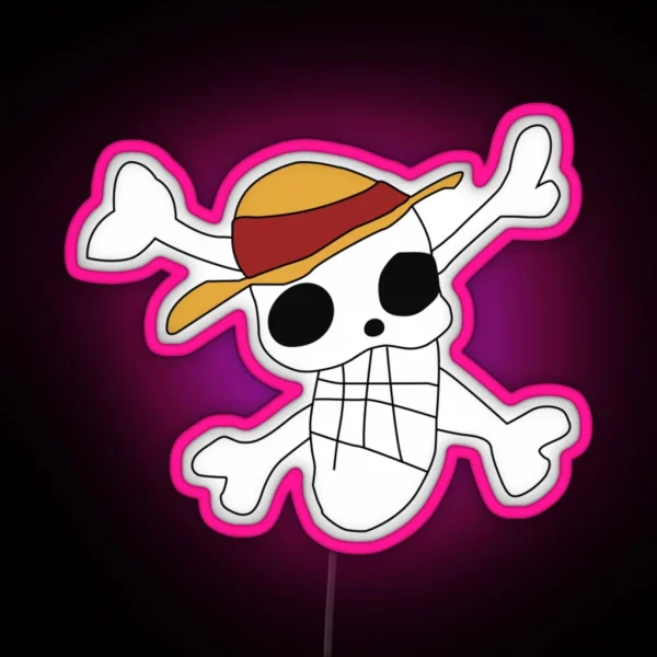 One Piece Logo That Luffy Draw RGB Neon Sign