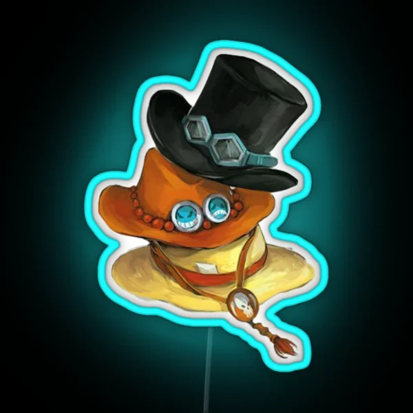 One Piece Luffy Ace Sabo RGB Neon Sign