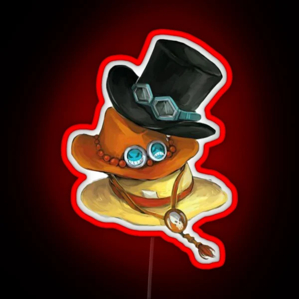 One Piece Luffy Ace Sabo RGB Neon Sign