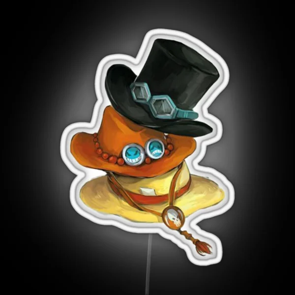 One Piece Luffy Ace Sabo RGB Neon Sign