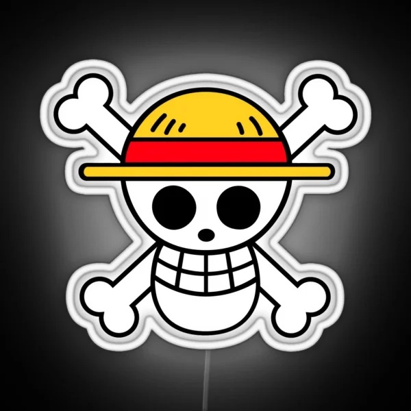 One Piece Luffy Skull RGB Neon Sign