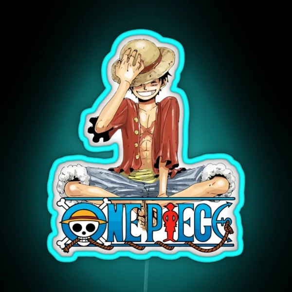 ONE PIECE Monkey D Luffy One Logo Pieces Luffy RGB Neon Sign
